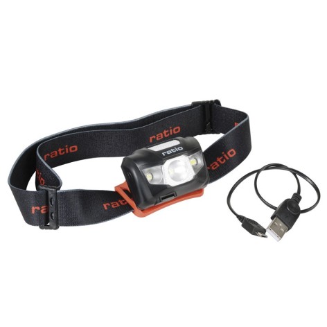 LINTERNA FRONTAL 3 LED CREE 160LM RECARG