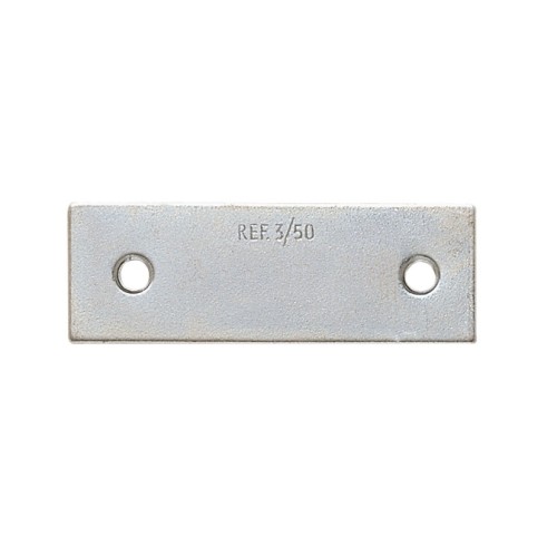 PLACA PARA CARTELA CINCADA 36,5X13 MM.