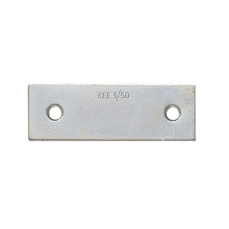 PLACA PARA CARTELA CINCADA 36,5X13 MM.