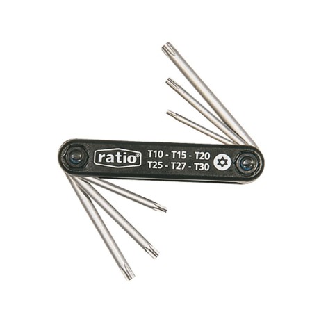 LLAVES TORX SEG.JGO.6 (T10-30)RATIO