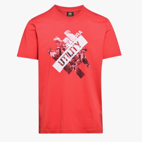 Camiseta roja T-SHIRT GRAPHIC ORGANIC