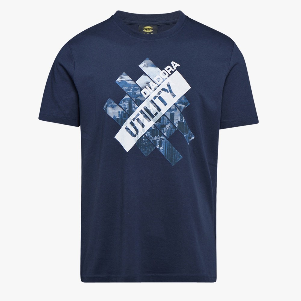 Camiseta azul T-SHIRT GRAPHIC ORGANIC