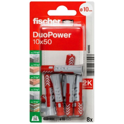 BLISTER DUOPOWER 10X50 BL 8 UD.FISCHER