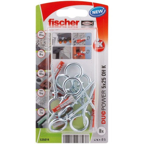 BLISTER DUOPOWER 5X25OH BL 8 UD.FISCHER