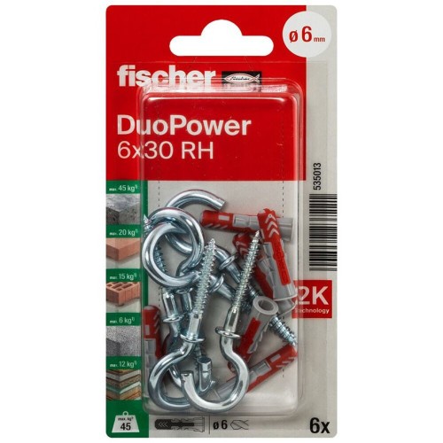 BLISTER DUOPOWER 6X30 RH BL 4 UD.FISCHER