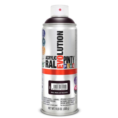 PINTURA SPRAY ACRILICA NEGRO BRILL.400ML