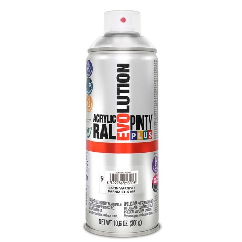 PINTURA SPRAY ACRIL.BARNIZ SATIN.400ML