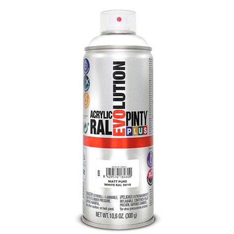 PINTURA SPRAY ACRILICA BLANCO MATE 400ML