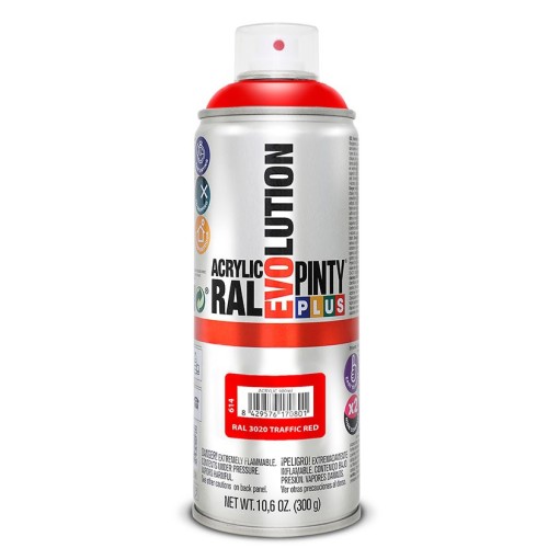 PINTURA SPRAY ACRILICA ROJO BRILL.400ML