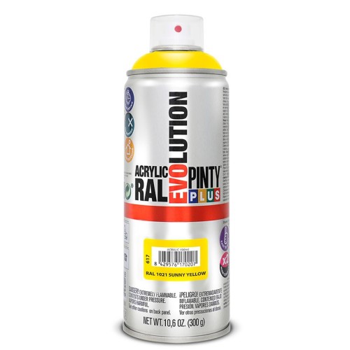 PINTURA SPRAY ACRILICA AMARILLO  400ML