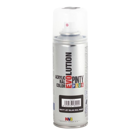 PINTURA SPRAY ACRILICA NEGRO MATE 200ML