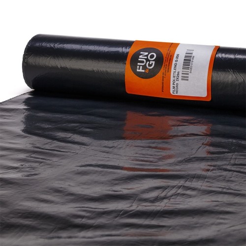 PLASTICO ROLLO 2X25M GALGA 200. NEGRO