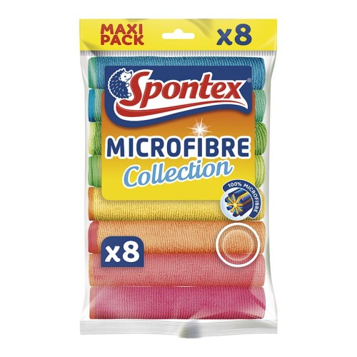 BAYETAS MICROFIBRA 8 UN. SPONTEX