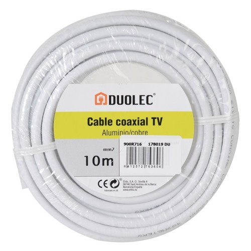 CABLE COAXIAL ANTE.TV ALUM/COBRE 10M  DU