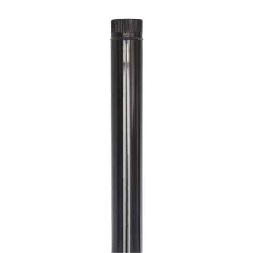 TUBO ESTUFA VITRIF. NEGRO.1 MT.Ø 110 MM.