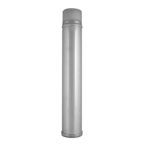 TUBO PELLET 1 M.  INOX 316. Ø 80 mm.