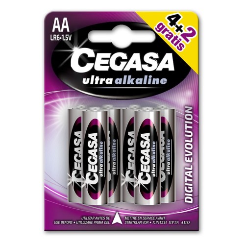 PILAS ULTRA ALCALINAS LR06 CEGASA BL.4+2