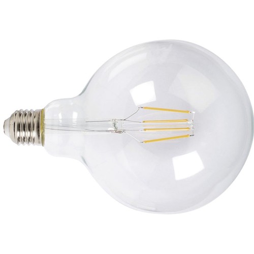 LAMP.LED FILAM.GLOBO G125  6W 2700K TRAN