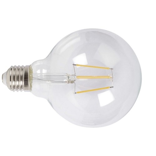 LAMP.LED FILAM.GLOBO G95  6W 6400K TRANS