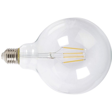 LAMP.LED FILAM.GLOBO G125  8W 6400K TRAN