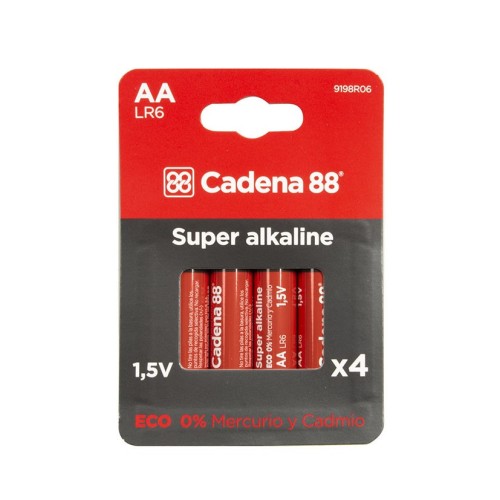 PILA ALCALINA AA - LR06 BL.4 CADENA 88