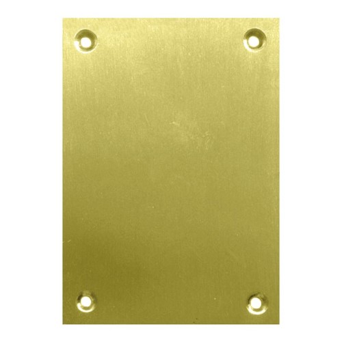 PLACA CIEGA 2 UN.100X70MM LATON PULIDO