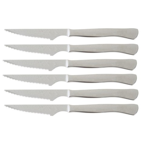 CUCHILLO. SET 6 CHULETEROS MONOBLOCK