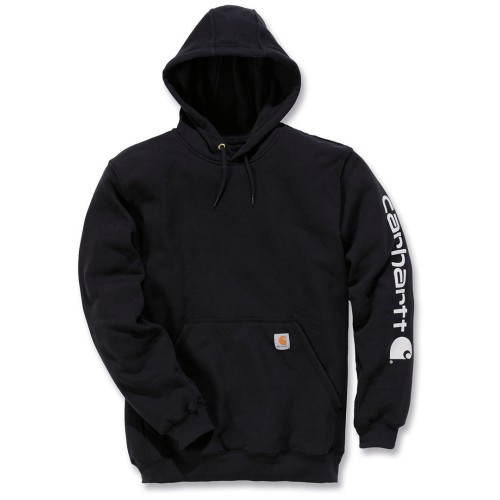 SUDADERA CARHARTT LOGO K288 NEGRO