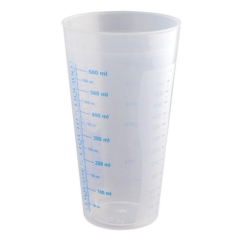 VASO GRADUADO PLASTICO 0,75 LT.