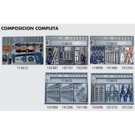 Banco de trabajo móvil con herramientas