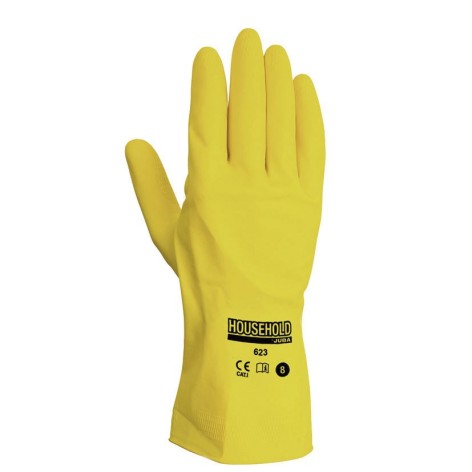 GUANTE HOUSEHOLD LATEX AMARILLO T/7