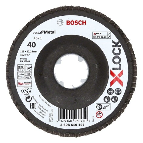 X-LOCK LAMINILLAS X571 115MM.CON.FV G40