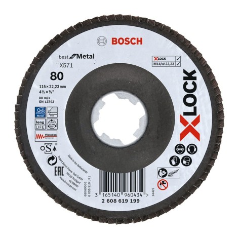 X-LOCK LAMINILLAS X571 115MM.CON.FV G80