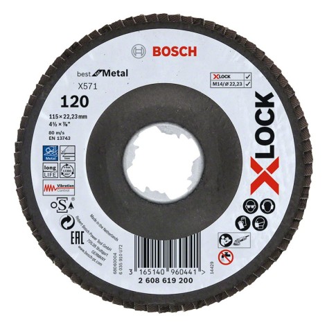 X-LOCK LAMINILLAS X571 115MM.CON.FV G120