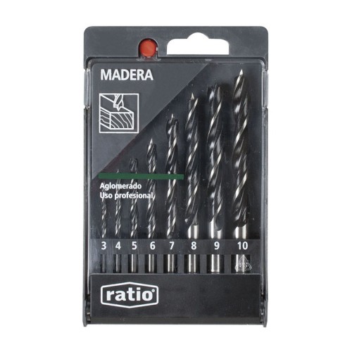 BROCAS P/MADERA JGO.8 RATIO