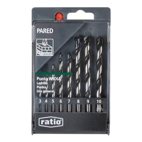 BROCAS P/PARED JGO. 8  RATIO