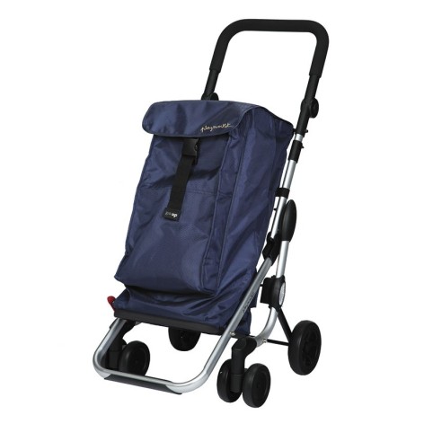 CARRO COMPRA PLEGABLE GO UP PROMO AZUL