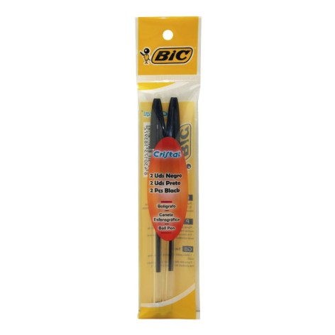 BLISTER 2 UDS.BOLIGRAFO BIC NEGRO