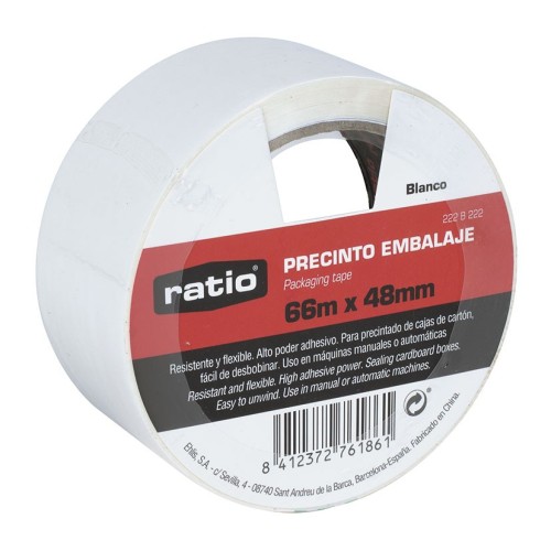 PRECINTO EMBALAJE BLANCO 48MMX66M.