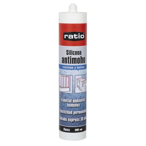 SILICONA COCINAS BAÑOS RATIO BL. 300 ML