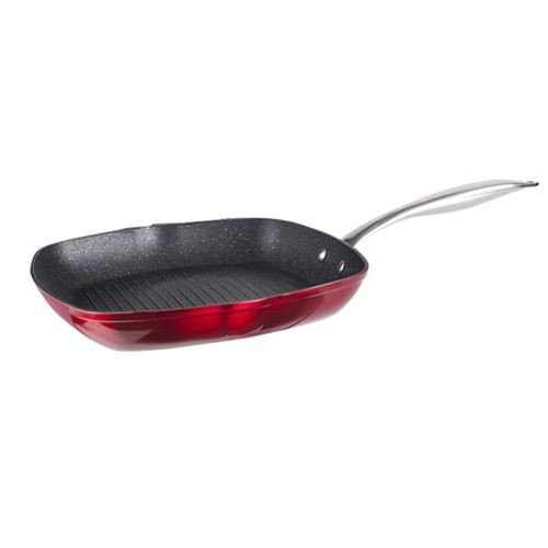 GRILL AL. FORJ.30CM INDUCC. RED ROCK