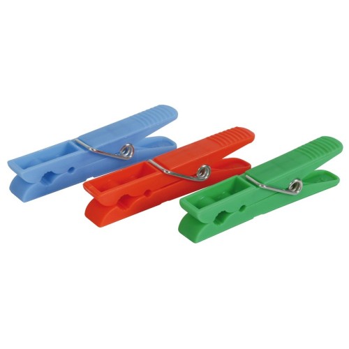 PINZAS ROPA. PACK 24 PZAS. PLASTICO