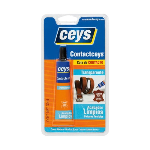 ADHESIVO CONTACTCEYS INCOLORO 30 ML.